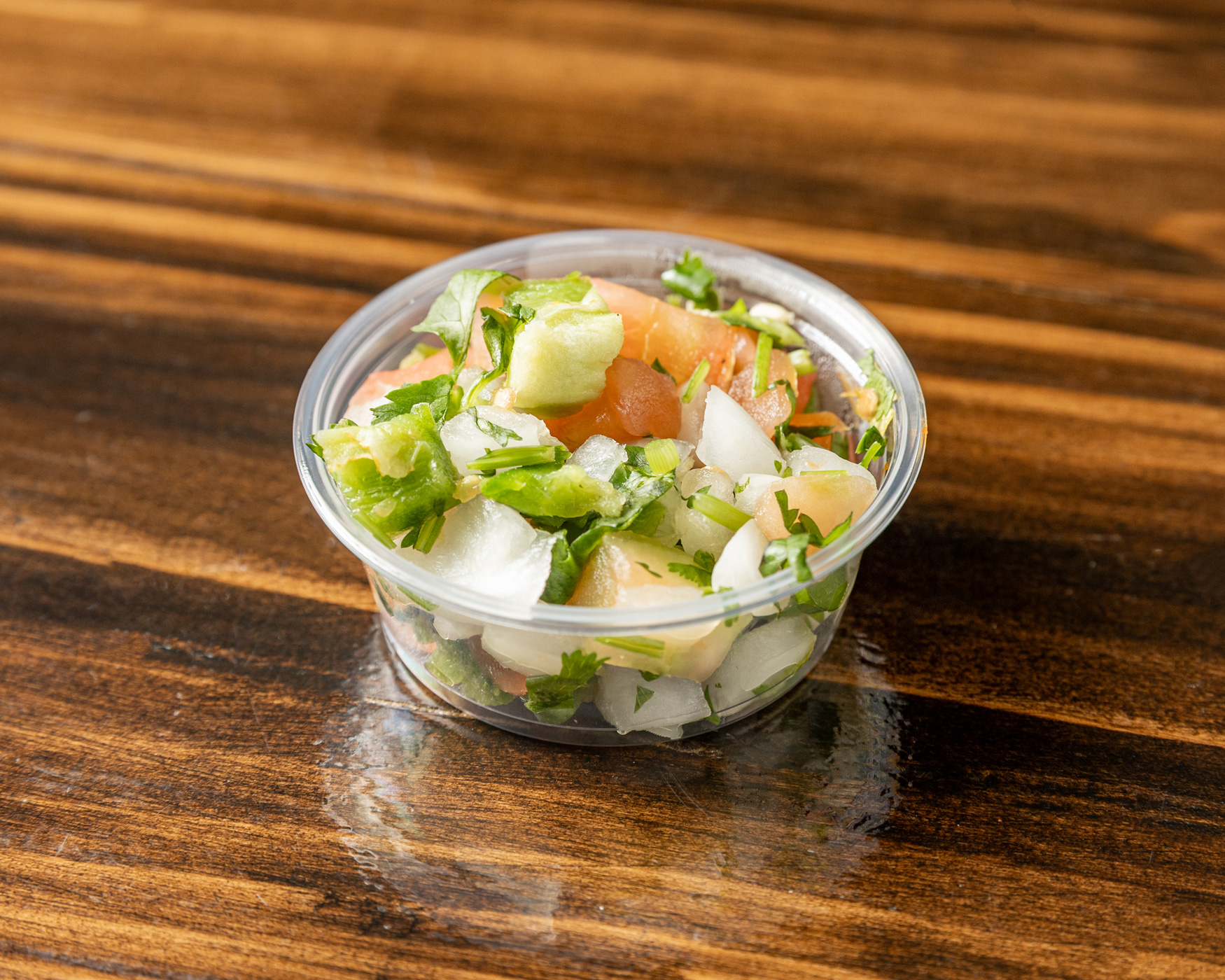 Fresh pico de gallo with diced tomato, onion, cilantro and jalapeño